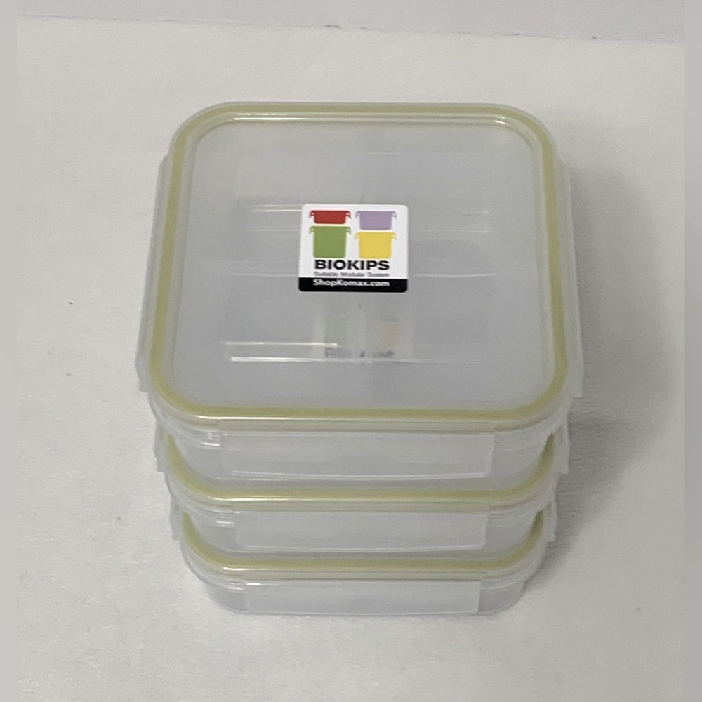 SET of 3 NEW KOMAX BIOKIPS CONTAINERS